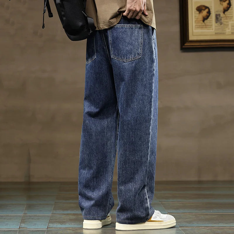 Baggy Wide-Leg Jeans – Men's Drawstring Casual Denim | Arden