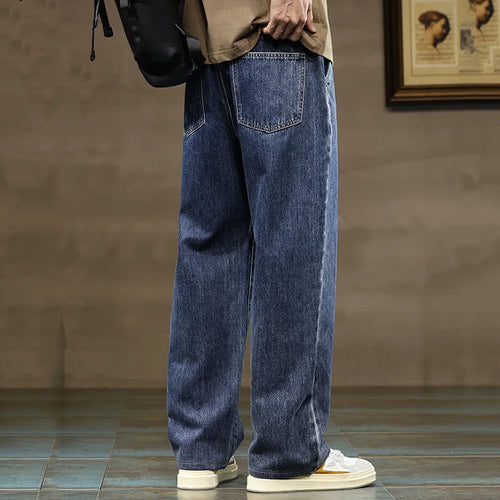 Baggy Wide-Leg Jeans – Men's Drawstring Casual Denim | Arden
