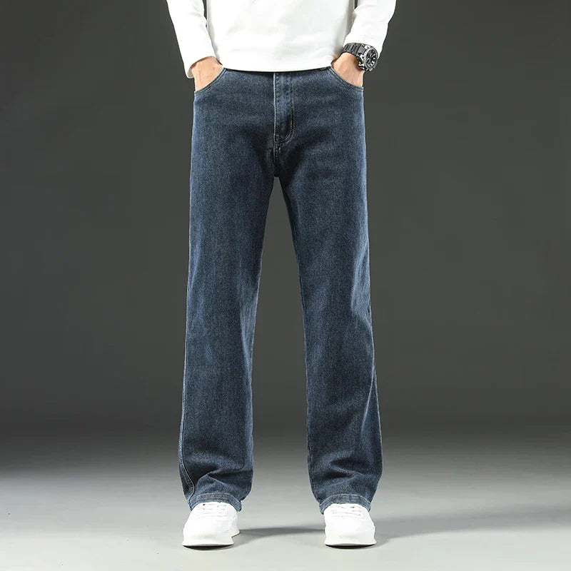 Stretch Straight Leg Jeans – Men's Dark Wash Denim | Arden