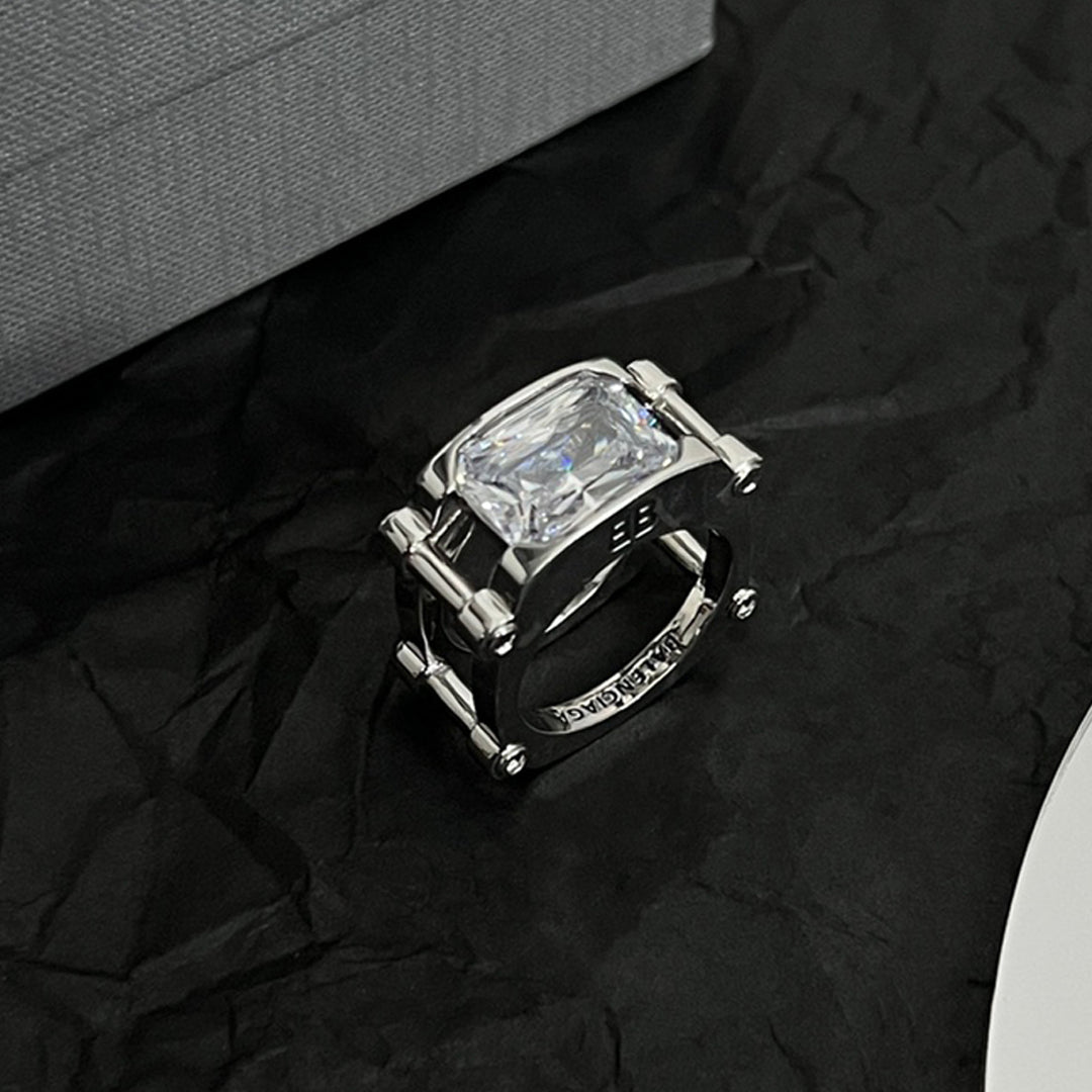 18K BB Crystal Ring