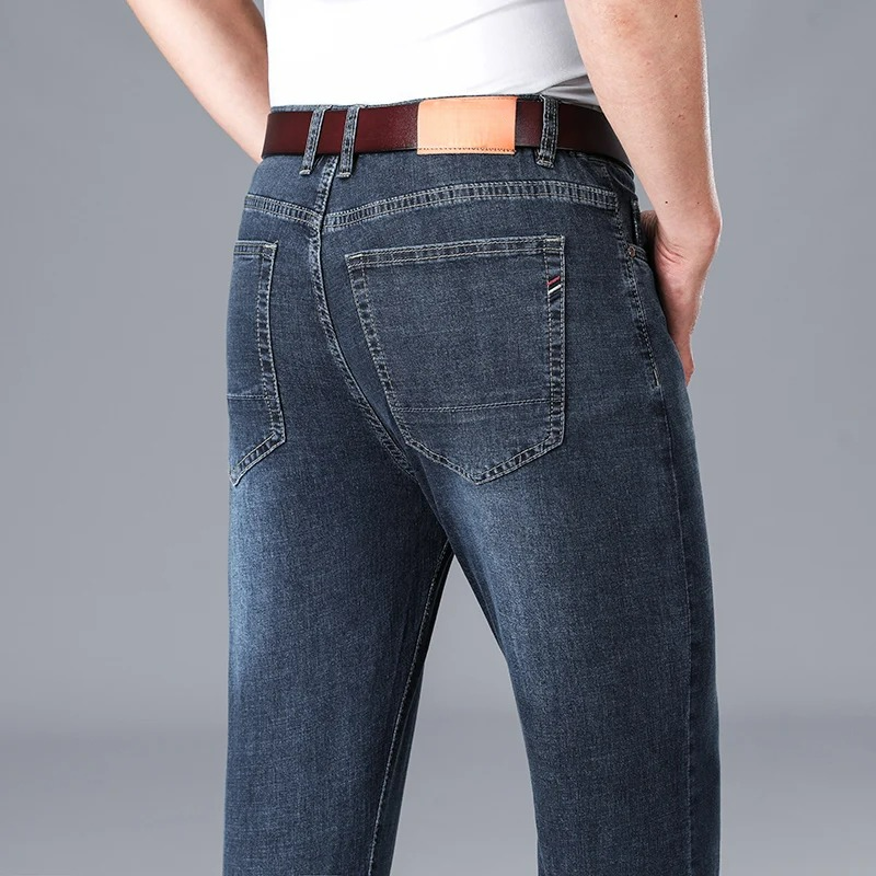 Stretch Slim Fit Jeans – Men's Mid-Rise Tapered Denim | Harrison