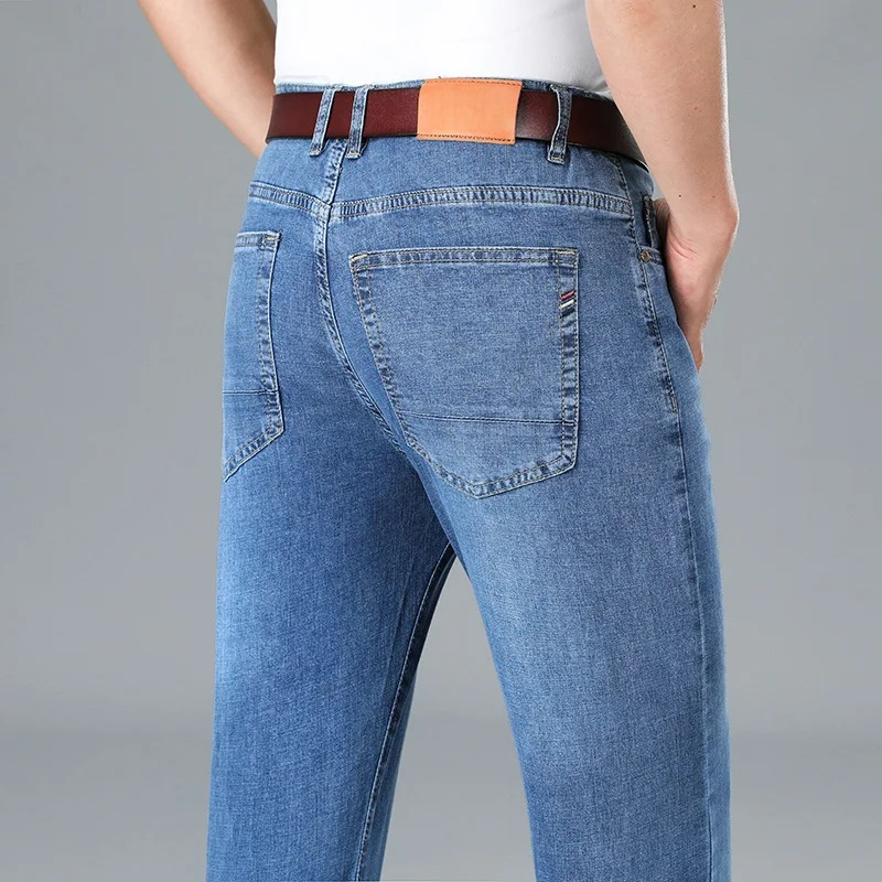 Stretch Slim Fit Jeans – Men's Mid-Rise Tapered Denim | Harrison